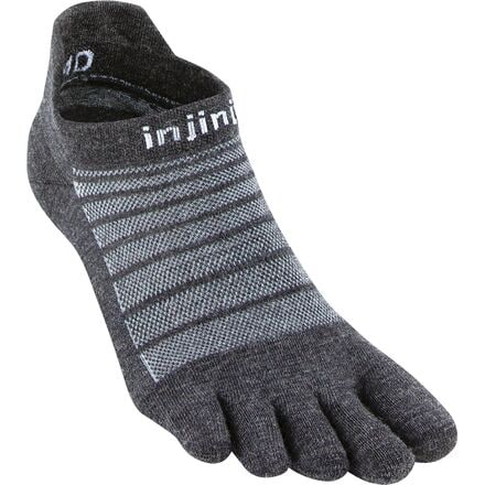 Injinji - Run Lightweight Wool No-Show Sock - Slate