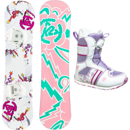 K2 Snowboards - Lil Kandi Grom Package XS - Girls'