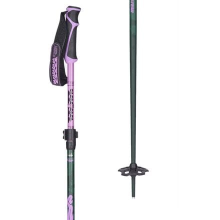 K2 - FlipJaw Freeride Adjustable Ski Poles - Green