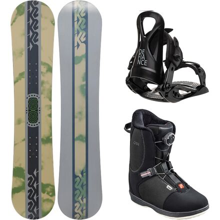 Vandal Snowboard + J1 Binding + Head Jr BOA Boot - Kids'