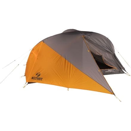 Klymit - Maxfield 4 Tent: 4-Person 3-Season - Orange/Grey