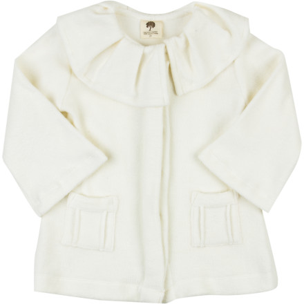 Kate Quinn Organics - Sherpa Pleated Ruffle Jacket - Toddler Girls'