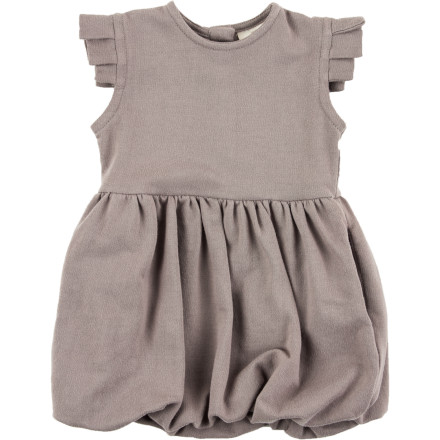 Kate Quinn Organics - Pleated Arm Ruffle Pocket Dress - Infant Girls'