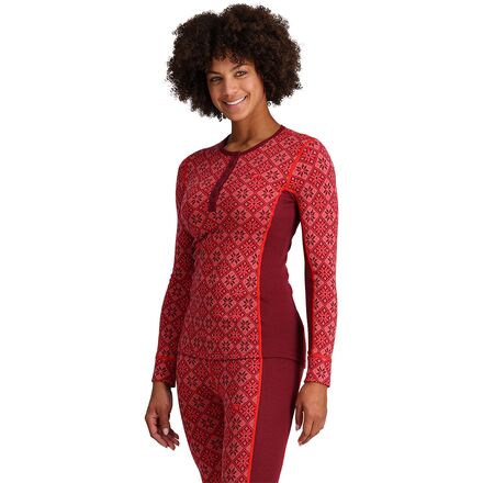 Rose Long-Sleeve Crew Top - Women's