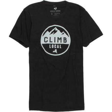 Locally Grown - Climb Local Seal New York Tri-Blend T-Shirt - Men's