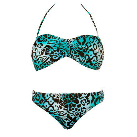 Leilani Jungle Love Bermuda Bandeau Cali Bikini Womens