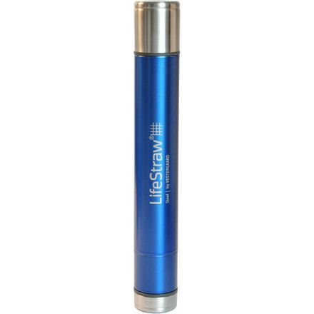 M Blau LifeStraw Life Straw Steel Trinkhalm-Wasserfilter mit zweistufiger Filterung Filter