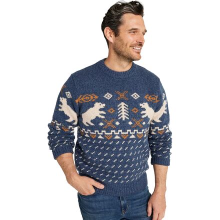 Bean's Classic Raggwool Fair Isle Reg Crew Sweater - Men's