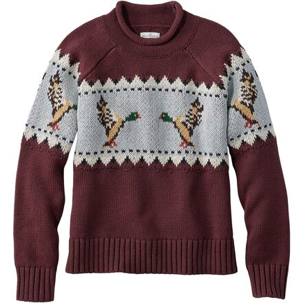 Signature Original Cotton Reg Nov Rollneck Sweater - Women's