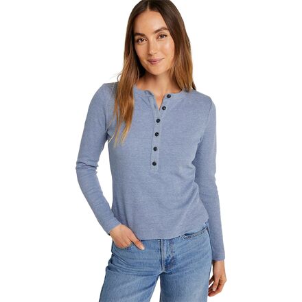 Signature Premium Thermal LS Regular Henley Shirt - Women's
