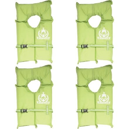 Liquid Force - Boaters Safety CGA Life Vest - 4-Pack - High Vis. Green