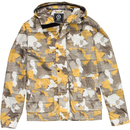 LRG - Woodgrain Camo Windbreaker - Men's