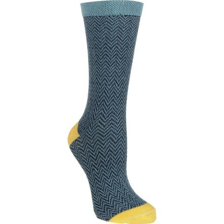 Little River Sock Mill - Textured Herringbone Crew Sock - Women's