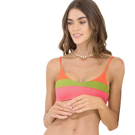 Maaji - Fandango Lanai Sporty Bralette Bikini Top - Women's - Pink