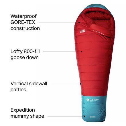 Mountain Hardwear - Phantom GORE-TEX Sleeping Bag: 0F Down