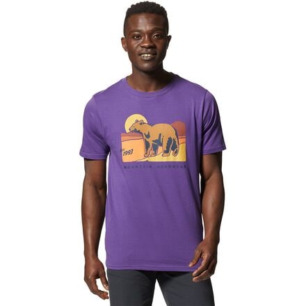 Mountain Hardwear - MHW 1993 Bear Short-Sleeve T-Shirt - Men's - Purple Jewel