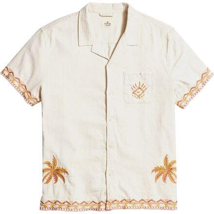 Marine Layer - Short-Sleeve Placed Embroidery Resort Shirt - Men's