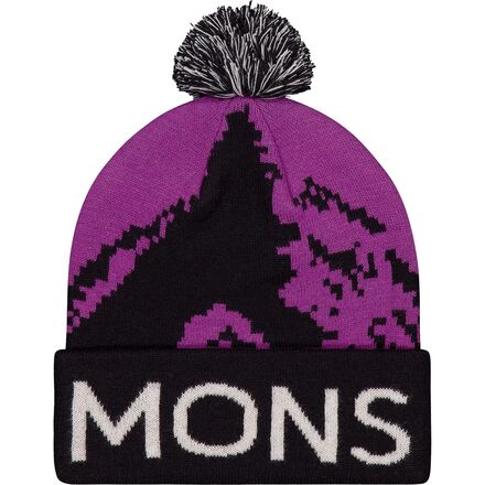 Mtn Pixel Merino Pom Pom Beanie
