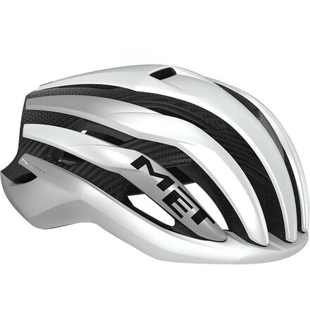 MET - Trenta 3K Carbon Mips Helmet - White Silver Metallic/Matt
