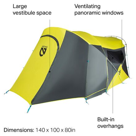 NEMO Equipment Inc. - Wagontop 6P Tent: 6-Person 3-Season