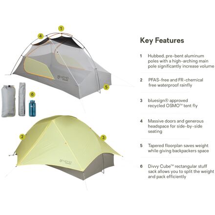 NEMO Equipment Inc. - Mayfly OSMO Tent: 2-Person 3-Season