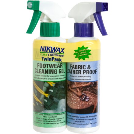 Nikwax - Fabric/Leather Proof and Cleaning Gel Duo-Pack - 300ml