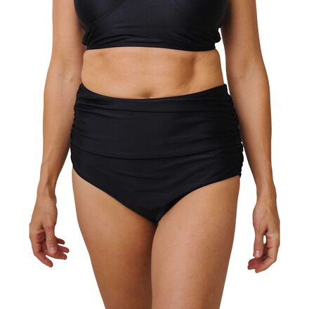 Nani Swimwear - Ruched High Rise Bikini Bottom - Women's - Black