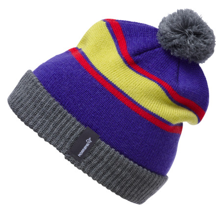 Norr 29 Beanie with Pom Pom and Stripes