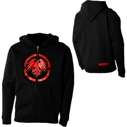 Never Summer Eagle Full Zip Hooded Sweatshirt Mens