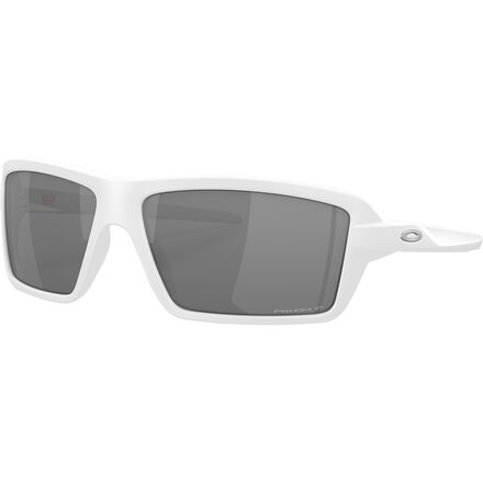 Oakley - Cables Prizm Polarized Sunglasses - Matte White w/Prizm Black Plr