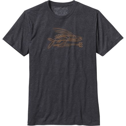 Patagonia - Pinstripe Flying Fish Cotton/Poly T-shirt - Men's