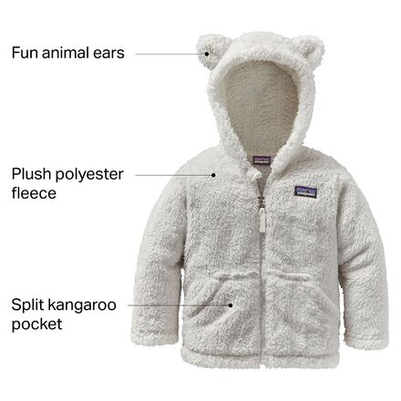 Patagonia - Furry Friends Fleece Hooded Jacket - Infants'