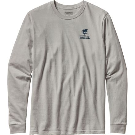 Patagonia - World Trout Slurped Cotton Long Sleeve T-Shirt  - Men's