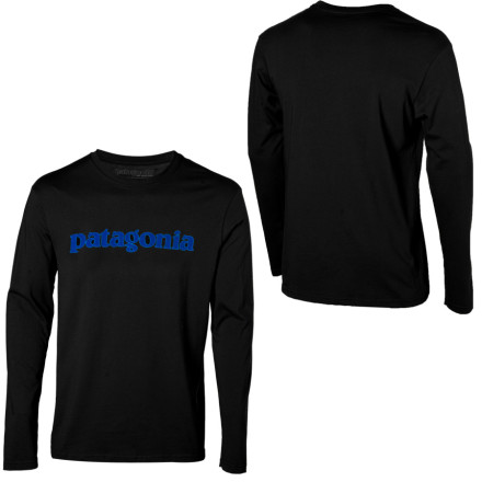 Patagonia Text Logo T-Shirt - Long-Sleeve - Mens