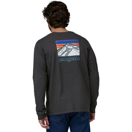 Patagonia - Line Logo Ridge Long-Sleeve Responsibili-T-Shirt - Men's - Ink Black