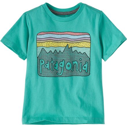Patagonia - Regenerative Organic Cotton Fitz Roy Skies Tee - Infants' - Fresh Teal