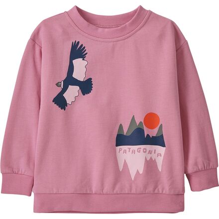 Patagonia - Lightweight Crew Sweatshirt - Toddler Girls' - Condor Peaks: Planet Pink