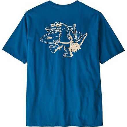 Patagonia - Water People Organic Pocket T-Shirt - Men's - Water People Gator: Endless Blue