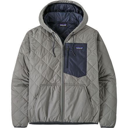 Diamond Quilted Bomber Hooded Jacket - Men's