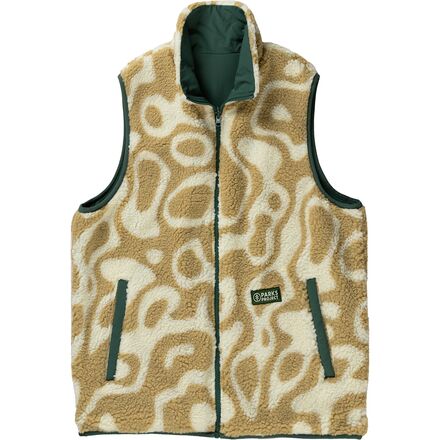 Parks Project - Yellowstone Geysers Reversible Vest - Khaki/Green