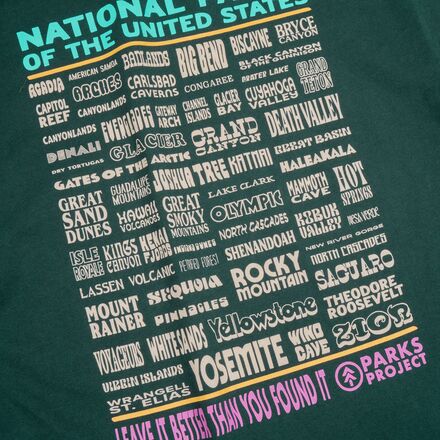 Parks Project - National Parks Lineup Pocket T-Shirt