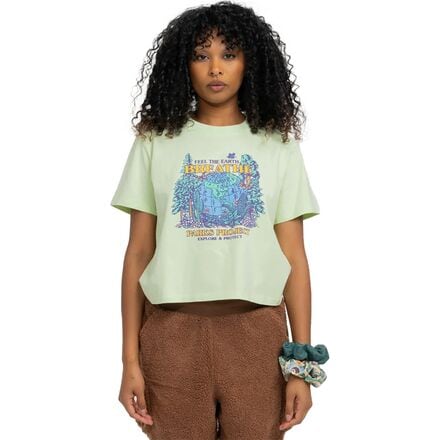Parks Project - Feel The Earth Breathe Boxy T-Shirt - Women's - Hushed Green