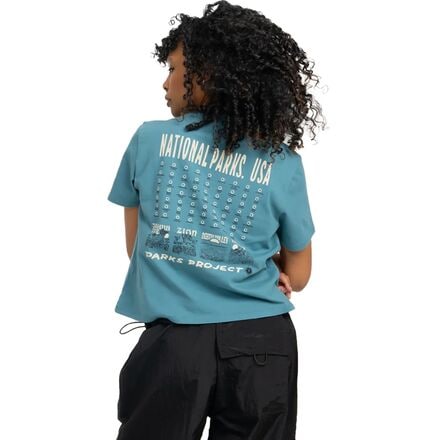 Parks Project - National Parks Fill In T-Shirt - Women's - Dusty Teal