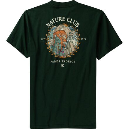 Parks Project - Nature Club Members Pocket T-Shirt - Dark Green