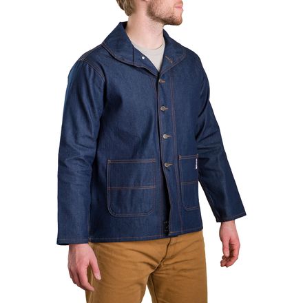 Pointer Brand - Indigo Denim Shawl Collar Jacket - Men's