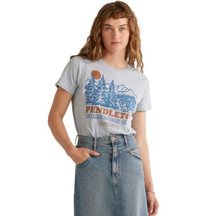 Pendleton - Wilderness Club Graphic T-Shirt - Women's - Blue Fog