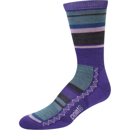 Point6 - Multi Stripe Light Crew Sock - Women's