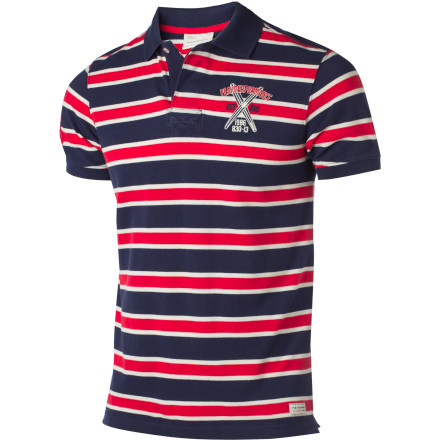 Peak Performance Sting Striped Pique Polo Shirt - Short-Sleeve - Men