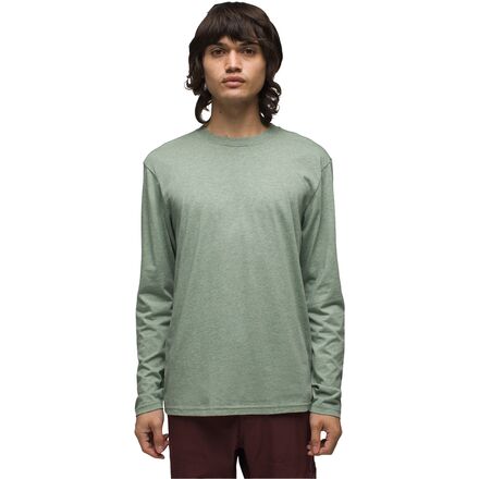 prAna - Crew Long-Sleeve T-Shirt - Men's - Mineral Green Heather