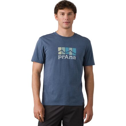 prAna - Mountain Light Short-Sleeve T-Shirt - Men's - Denim Heather
